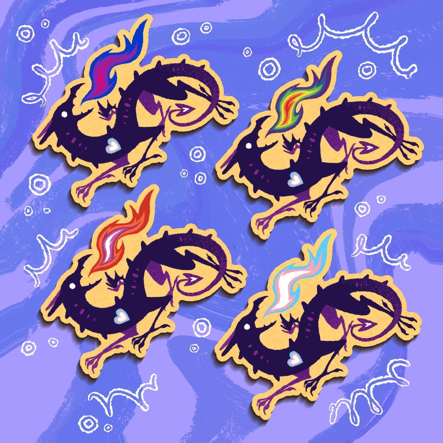 Pride Dragons - Stickers