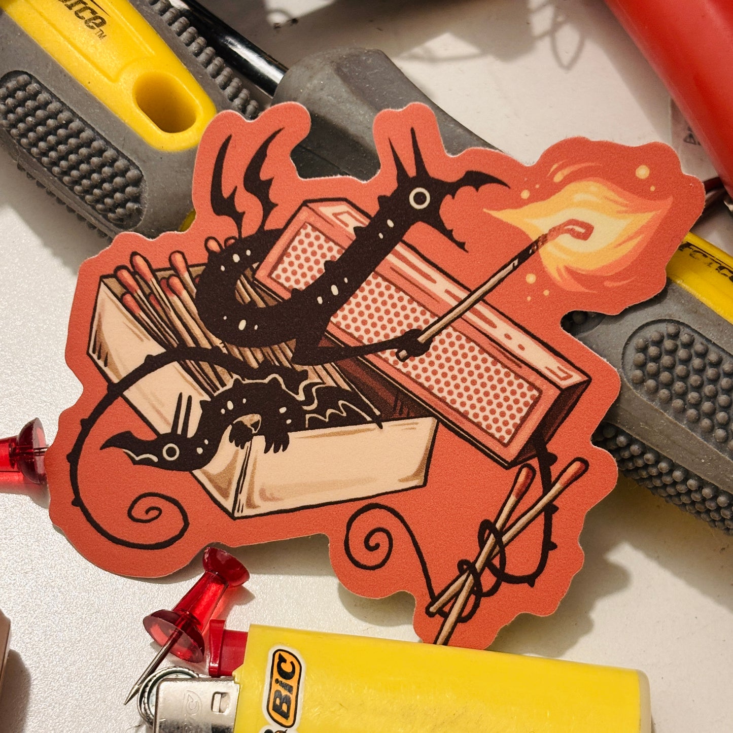 Tiny Dragons - 3 inch Stickers
