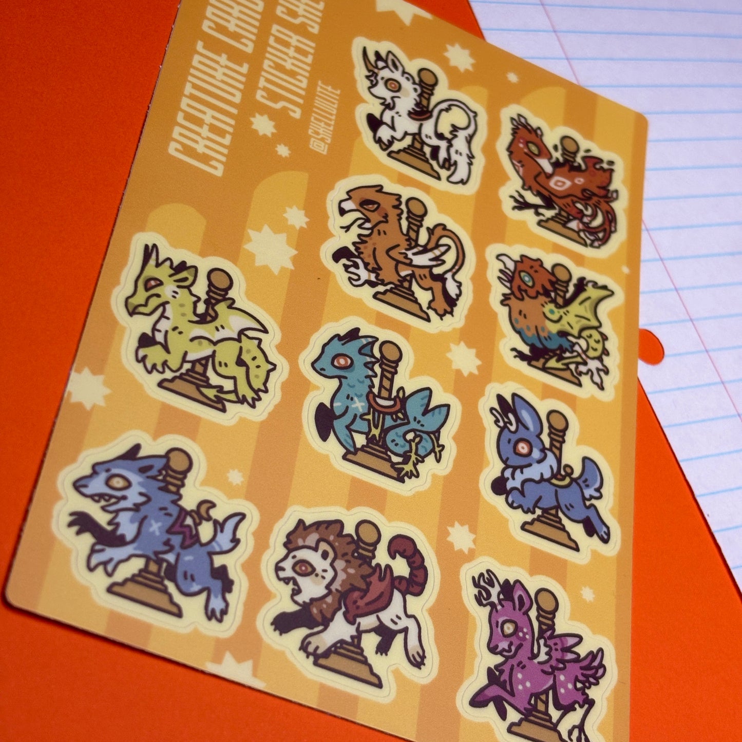 Creature Carousel - Sticker Sheet