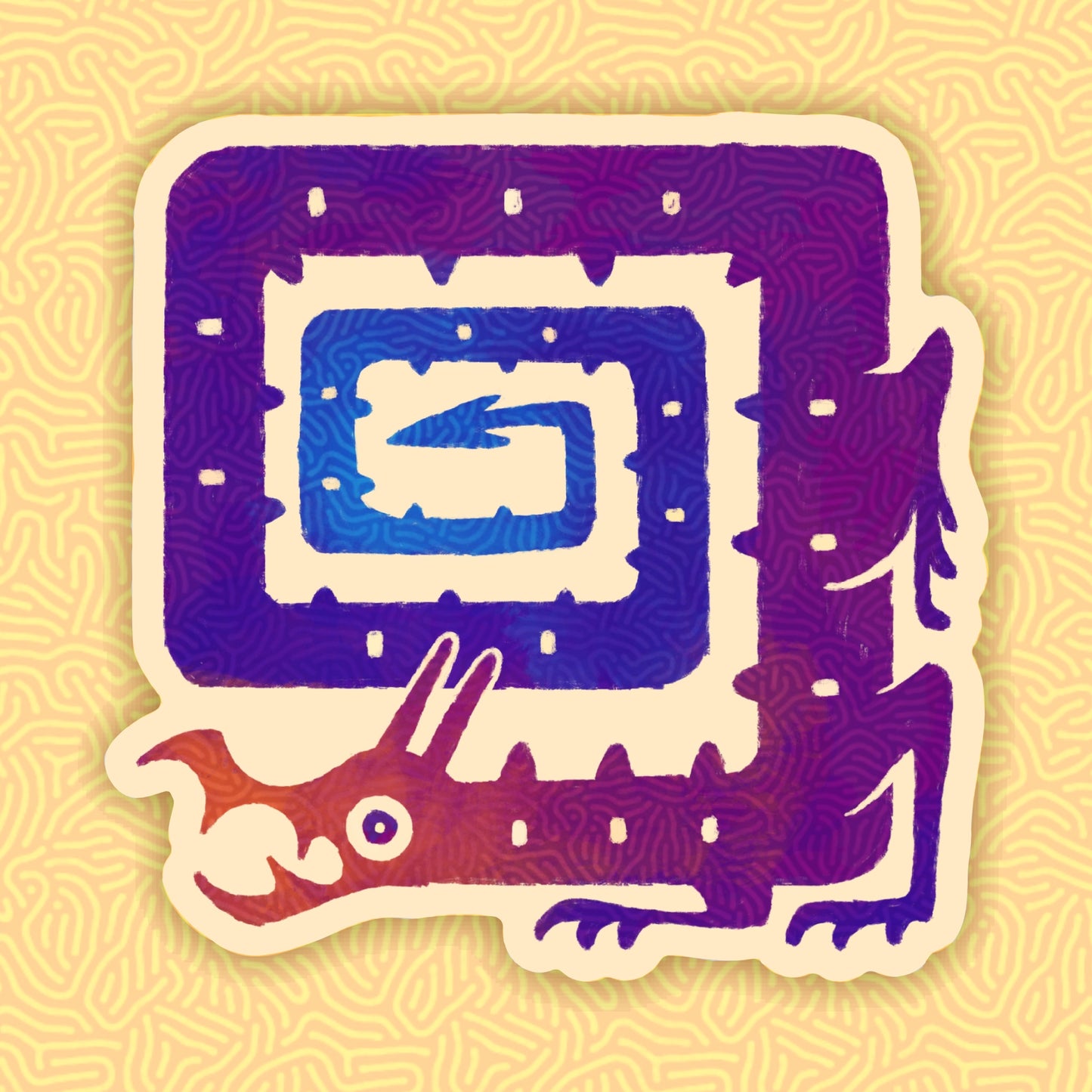 Multicolor Dragon - Sticker