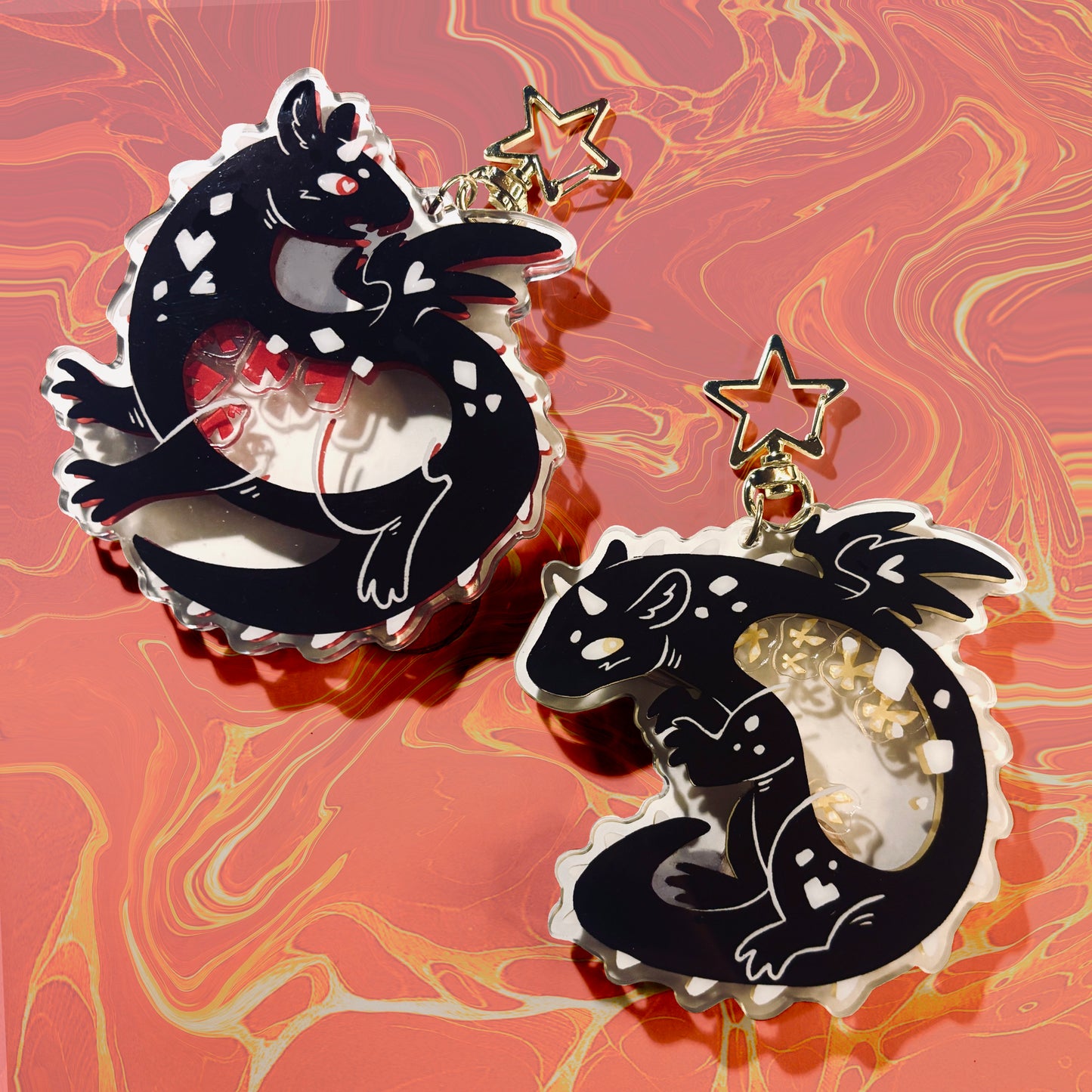 Shaker dragons - Keychains