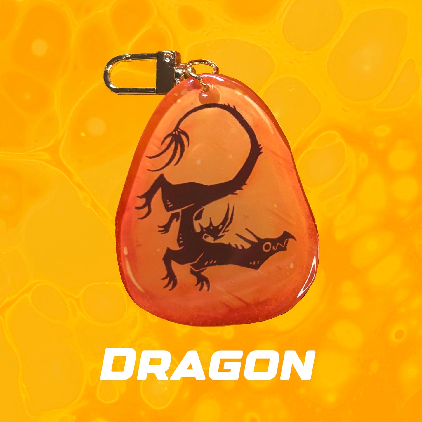 Amber Dragons - Keychains