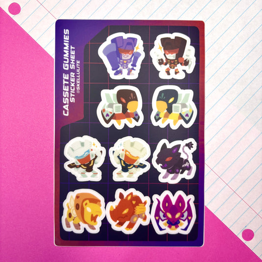 Casette Gummies - Sticker sheet