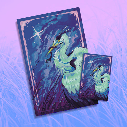 Heron’s feast - Print