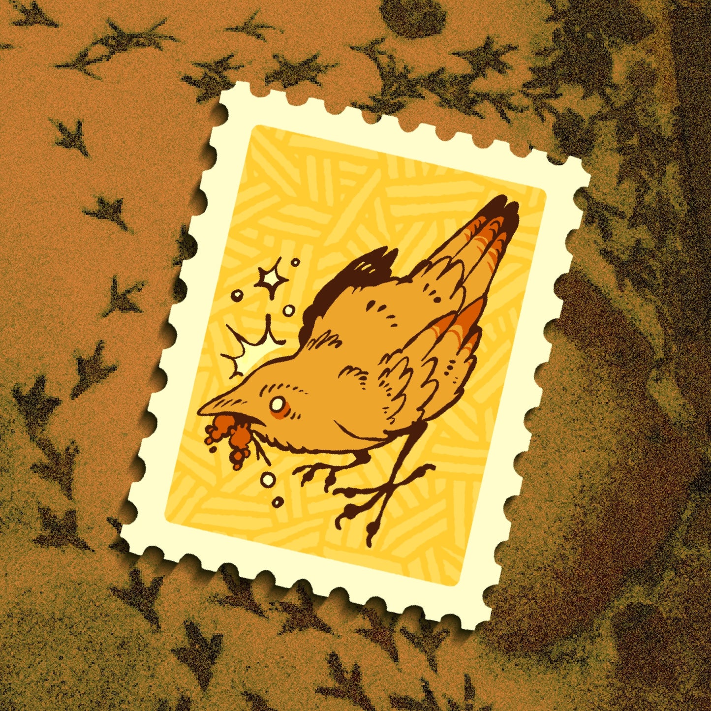 Bird Stamp - Sticker