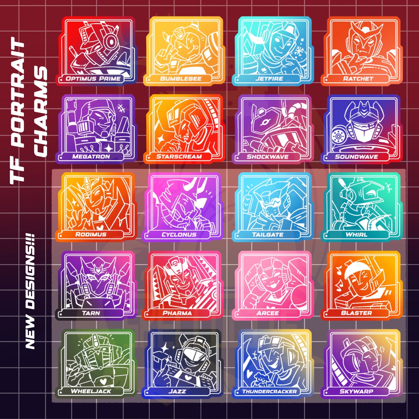 TRANSFORMER PORTRAITS - Keychains