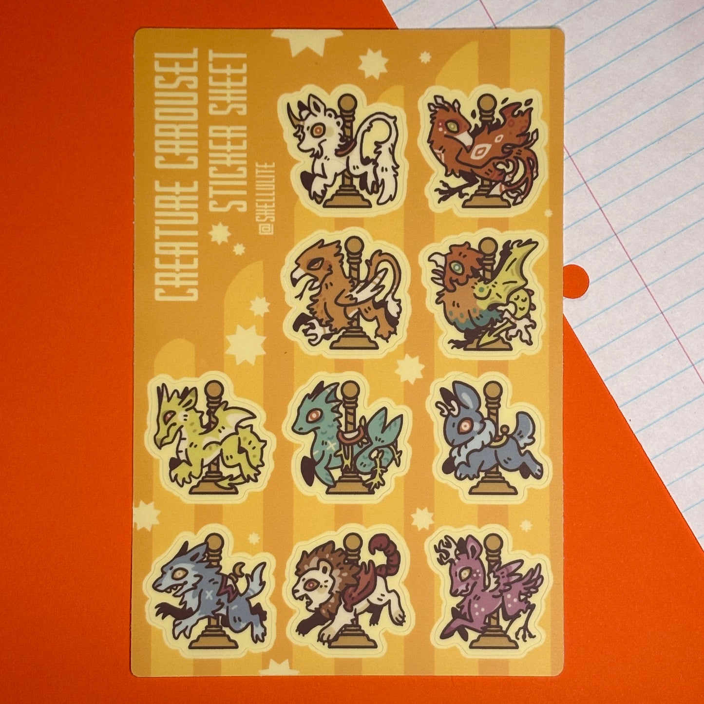 Creature Carousel - Sticker Sheet