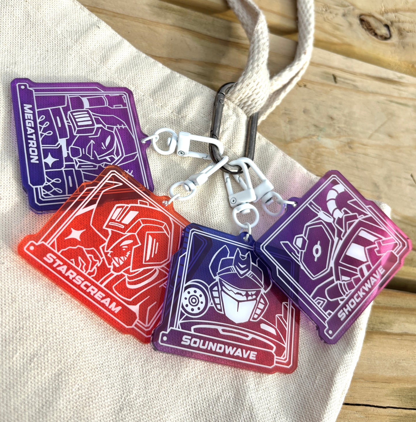 Decepticon portraits - Keychains