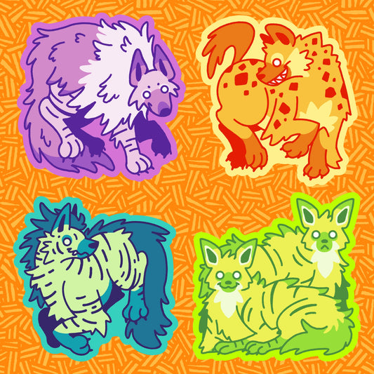 Hyenas - Sticker set