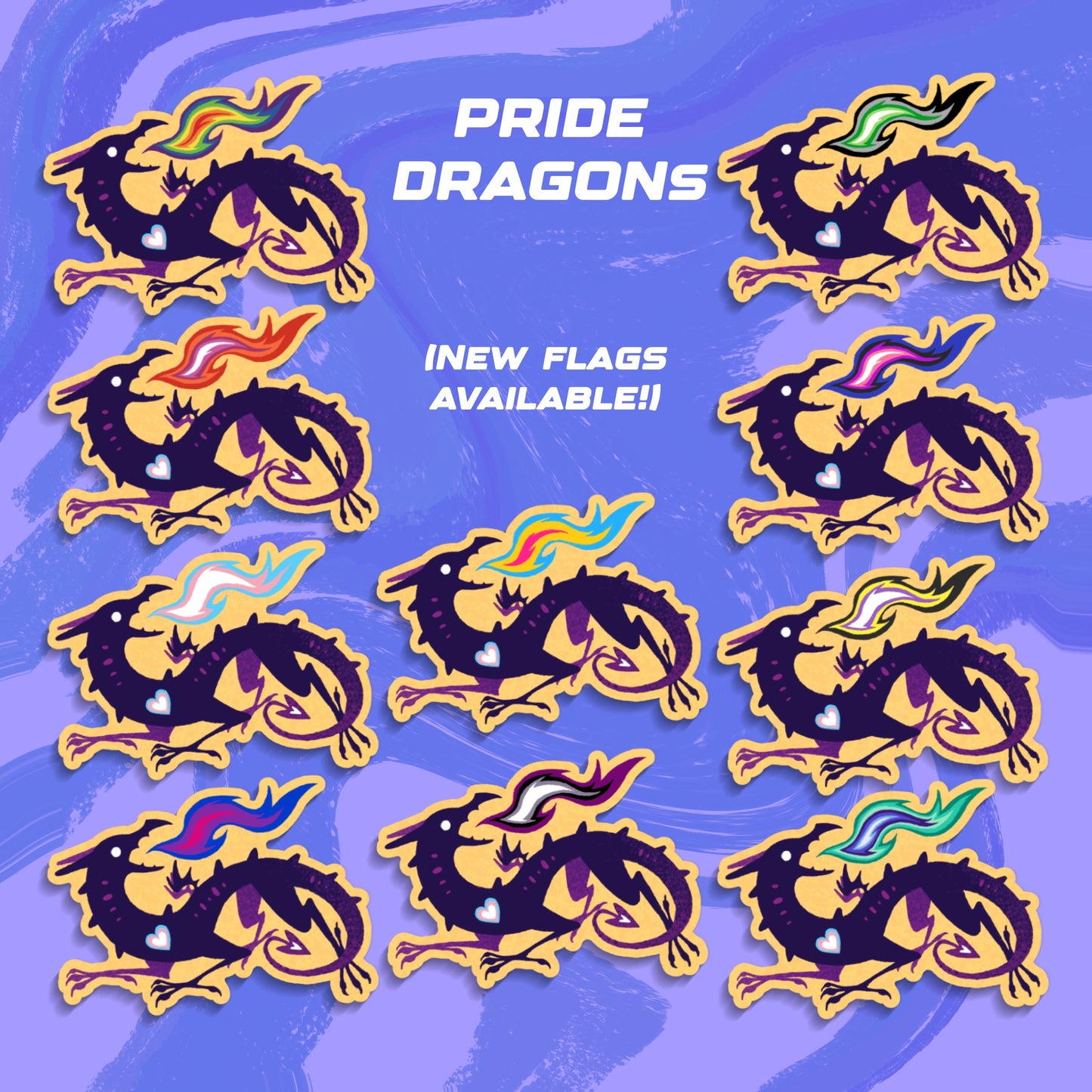 Pride Dragons - Stickers
