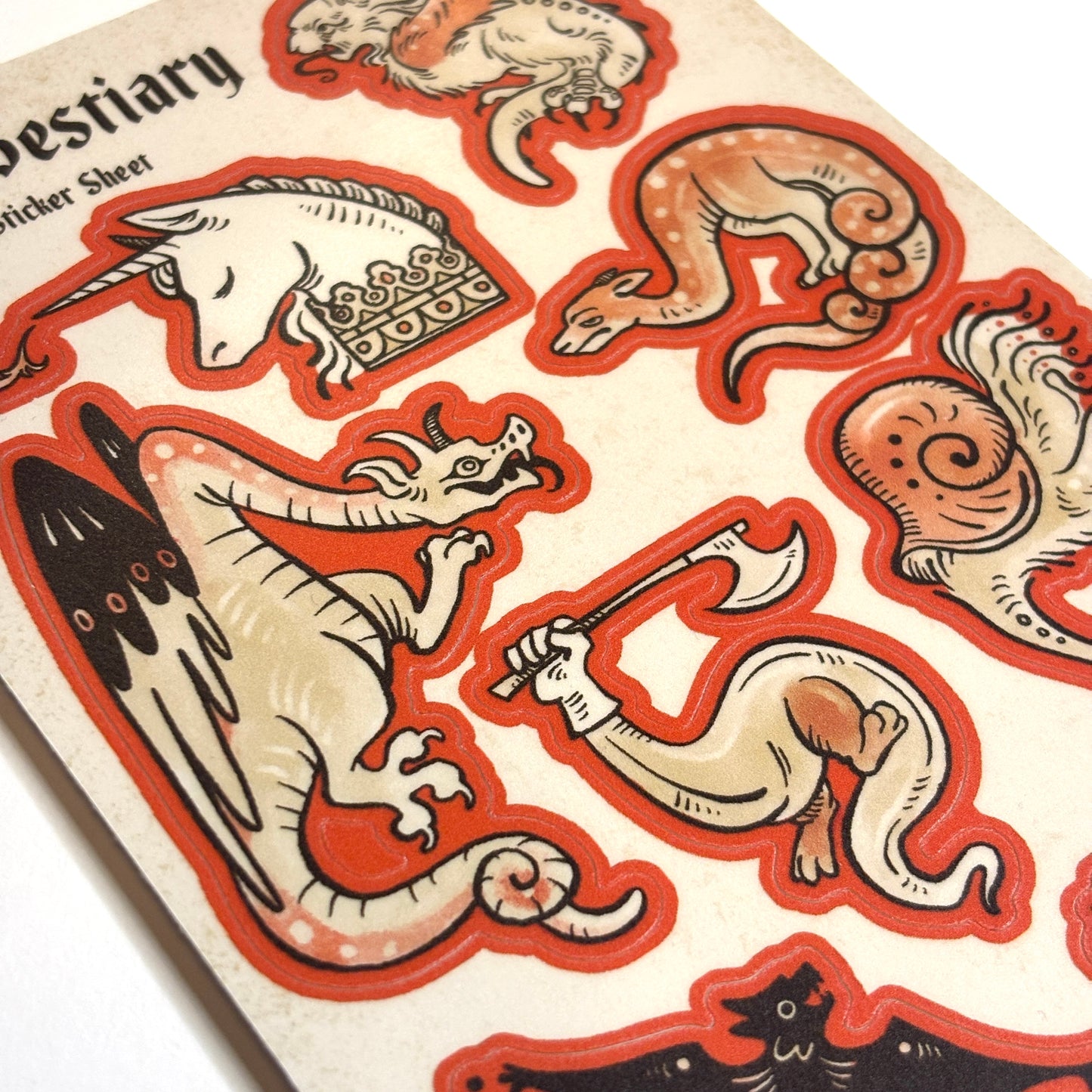 The Bestiary - Sticker Sheet