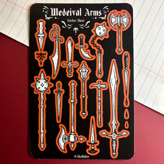 Medieval Arms - Sticker Sheet