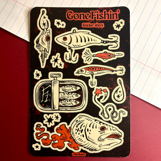 Gone Fishin' - Sticker Sheet